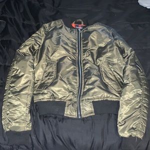 Green Bomber Jacket